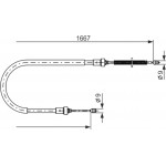 Bosch Ντίζα, Φρένο Ακινητοποίησης - 1 987 477 956