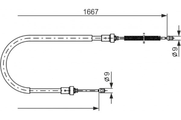 Bosch Ντίζα, Φρένο Ακινητοποίησης - 1 987 477 956