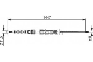 Bosch Ντίζα, Φρένο Ακινητοποίησης - 1 987 477 958