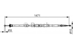 Bosch Ντίζα, Φρένο Ακινητοποίησης - 1 987 477 970