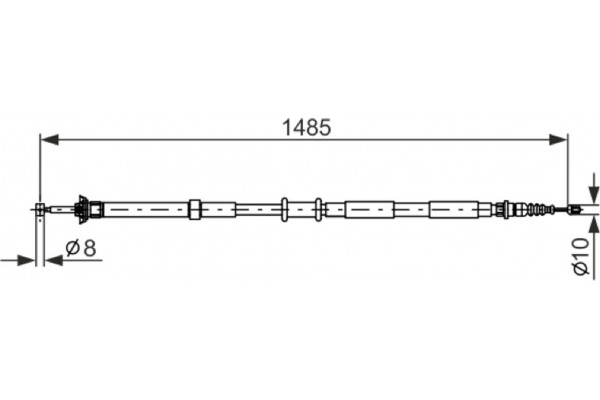 Bosch Ντίζα, Φρένο Ακινητοποίησης - 1 987 477 971