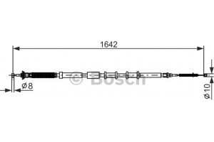 Bosch Ντίζα, Φρένο Ακινητοποίησης - 1 987 477 974