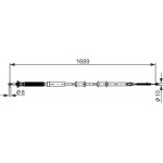 Bosch Ντίζα, Φρένο Ακινητοποίησης - 1 987 477 975 Bosch Ντίζα, Φρένο Ακινητοποίησης - 1 987 477 975