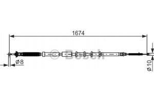 Bosch Ντίζα, Φρένο Ακινητοποίησης - 1 987 477 976