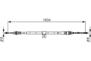 Bosch Ντίζα, Φρένο Ακινητοποίησης - 1 987 477 980