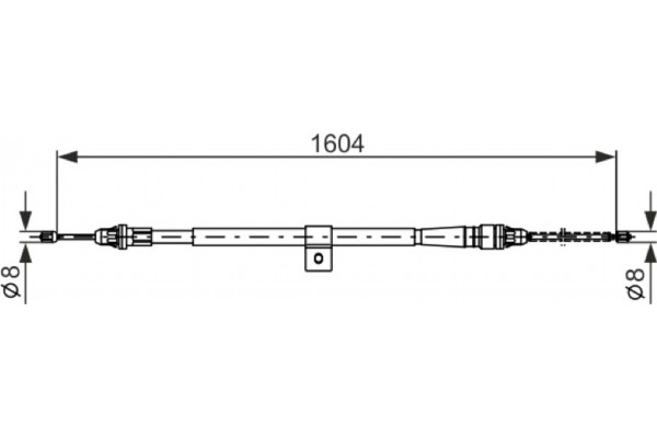 Bosch Ντίζα, Φρένο Ακινητοποίησης - 1 987 477 980