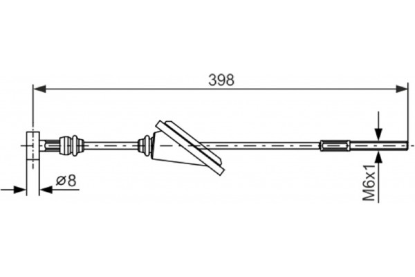 Bosch Ντίζα, Φρένο Ακινητοποίησης - 1 987 477 985 Bosch Ντίζα, Φρένο Ακινητοποίησης - 1 987 477 985