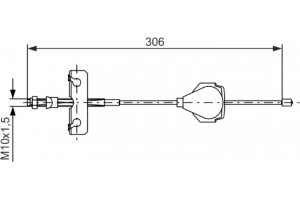 Bosch Ντίζα, Φρένο Ακινητοποίησης - 1 987 477 990