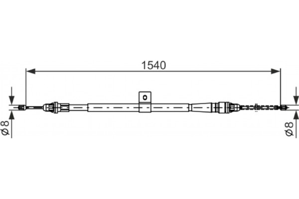 Bosch Ντίζα, Φρένο Ακινητοποίησης - 1 987 477 992 Bosch Ντίζα, Φρένο Ακινητοποίησης - 1 987 477 992