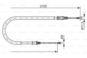 Bosch Ντίζα, Φρένο Ακινητοποίησης - 1 987 477 994