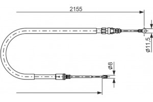 Bosch Ντίζα, Φρένο Ακινητοποίησης - 1 987 477 994