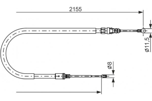 Bosch Ντίζα, Φρένο Ακινητοποίησης - 1 987 477 994
