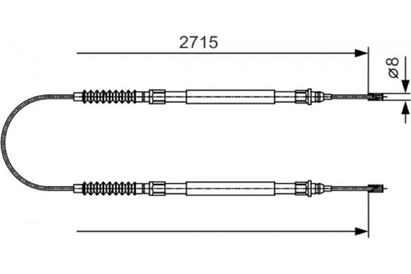 Bosch Ντίζα, Φρένο Ακινητοποίησης - 1 987 482 003 Bosch Ντίζα, Φρένο Ακινητοποίησης - 1 987 482 003