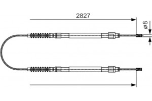 Bosch Ντίζα, Φρένο Ακινητοποίησης - 1 987 482 006