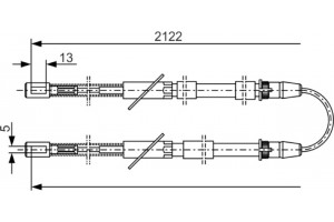 Bosch Ντίζα, Φρένο Ακινητοποίησης - 1 987 482 010