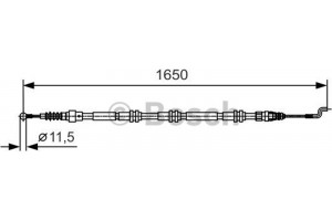 Bosch Ντίζα, Φρένο Ακινητοποίησης - 1 987 482 016