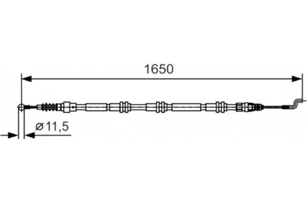 Bosch Ντίζα, Φρένο Ακινητοποίησης - 1 987 482 016 Bosch Ντίζα, Φρένο Ακινητοποίησης - 1 987 482 016
