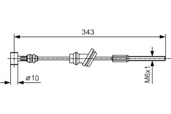 Bosch Ντίζα, Φρένο Ακινητοποίησης - 1 987 482 020