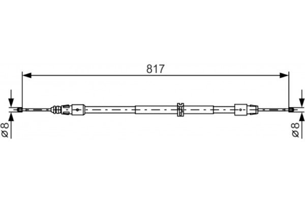 Bosch Ντίζα, Φρένο Ακινητοποίησης - 1 987 482 024 Bosch Ντίζα, Φρένο Ακινητοποίησης - 1 987 482 024
