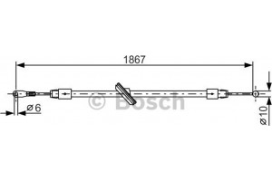 Bosch Ντίζα, Φρένο Ακινητοποίησης - 1 987 482 028
