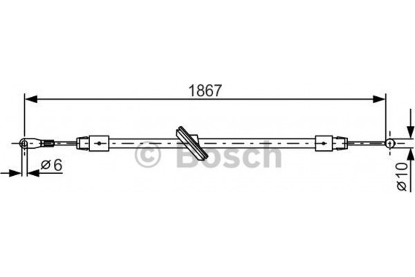 Bosch Ντίζα, Φρένο Ακινητοποίησης - 1 987 482 028