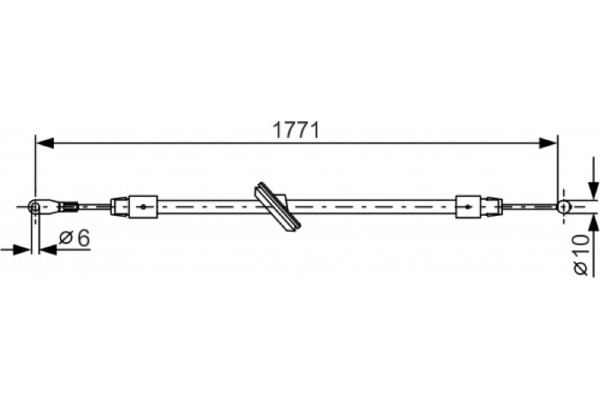 Bosch Ντίζα, Φρένο Ακινητοποίησης - 1 987 482 030