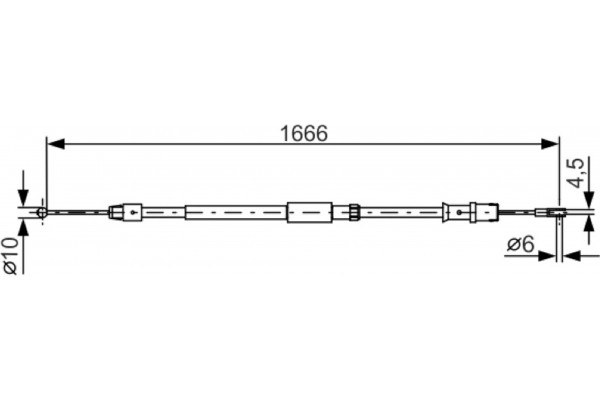 Bosch Ντίζα, Φρένο Ακινητοποίησης - 1 987 482 032