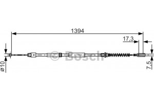 Bosch Ντίζα, Φρένο Ακινητοποίησης - 1 987 482 033