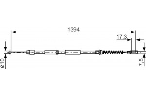 Bosch Ντίζα, Φρένο Ακινητοποίησης - 1 987 482 033