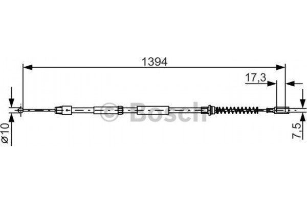 Bosch Ντίζα, Φρένο Ακινητοποίησης - 1 987 482 033