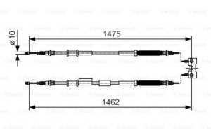 Bosch Ντίζα, Φρένο Ακινητοποίησης - 1 987 482 039