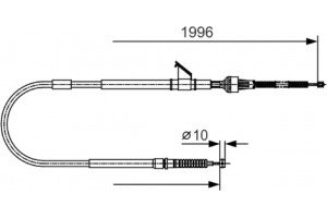 Bosch Ντίζα, Φρένο Ακινητοποίησης - 1 987 482 068