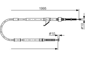 Bosch Ντίζα, Φρένο Ακινητοποίησης - 1 987 482 069