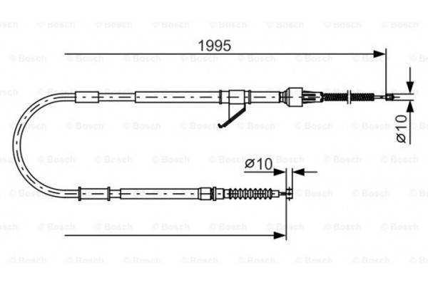 Bosch Ντίζα, Φρένο Ακινητοποίησης - 1 987 482 069