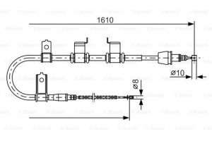 Bosch Ντίζα, Φρένο Ακινητοποίησης - 1 987 482 070