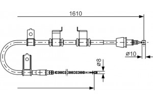 Bosch Ντίζα, Φρένο Ακινητοποίησης - 1 987 482 070