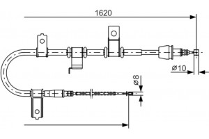 Bosch Ντίζα, Φρένο Ακινητοποίησης - 1 987 482 071