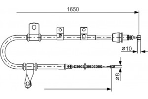 Bosch Ντίζα, Φρένο Ακινητοποίησης - 1 987 482 074