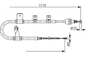 Bosch Ντίζα, Φρένο Ακινητοποίησης - 1 987 482 075