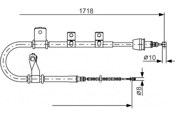 Bosch Ντίζα, Φρένο Ακινητοποίησης - 1 987 482 075
