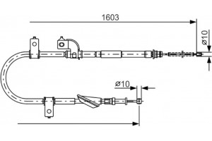 Bosch Ντίζα, Φρένο Ακινητοποίησης - 1 987 482 080