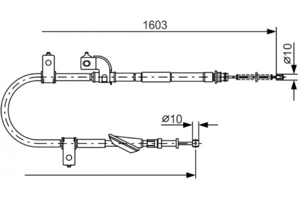 Bosch Ντίζα, Φρένο Ακινητοποίησης - 1 987 482 080