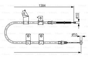 Bosch Ντίζα, Φρένο Ακινητοποίησης - 1 987 482 082
