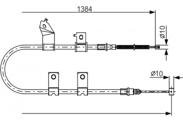Bosch Ντίζα, Φρένο Ακινητοποίησης - 1 987 482 082 Bosch Ντίζα, Φρένο Ακινητοποίησης - 1 987 482 082