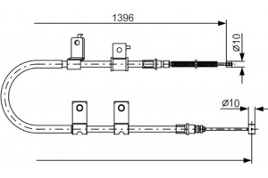 Bosch Ντίζα, Φρένο Ακινητοποίησης - 1 987 482 083