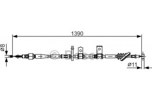 Bosch Ντίζα, Φρένο Ακινητοποίησης - 1 987 482 090