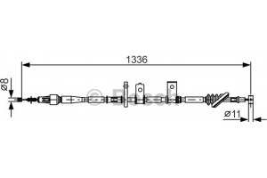 Bosch Ντίζα, Φρένο Ακινητοποίησης - 1 987 482 091