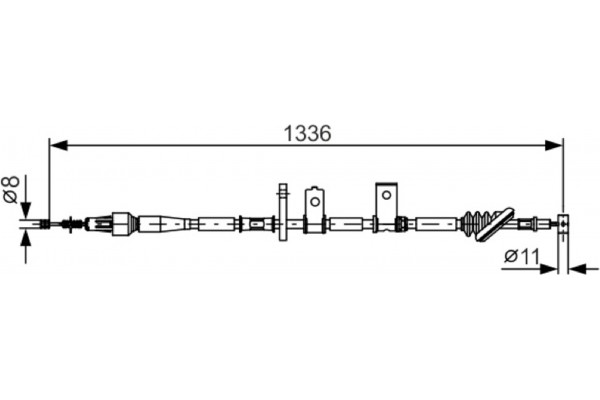 Bosch Ντίζα, Φρένο Ακινητοποίησης - 1 987 482 091