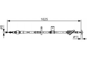 Bosch Ντίζα, Φρένο Ακινητοποίησης - 1 987 482 094