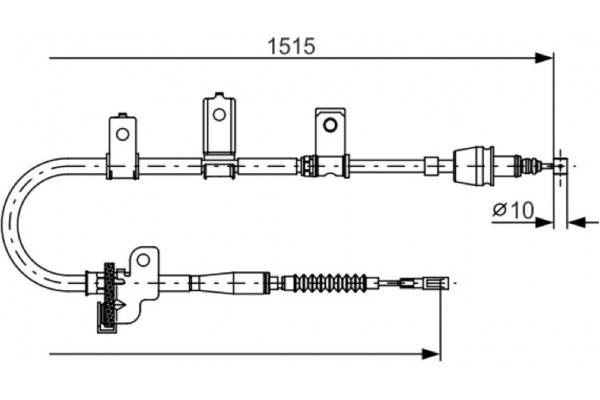 Bosch Ντίζα, Φρένο Ακινητοποίησης - 1 987 482 097